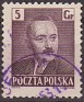 Poland 1950 Characters 5 GR Brown Scott 478